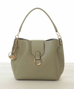 MK MICHEL KLEIN BAG / エムケーミッシェルクランバッグ その他小物 | [2WAY/チャーム付き]メタルバックルデザインハンドバッグ