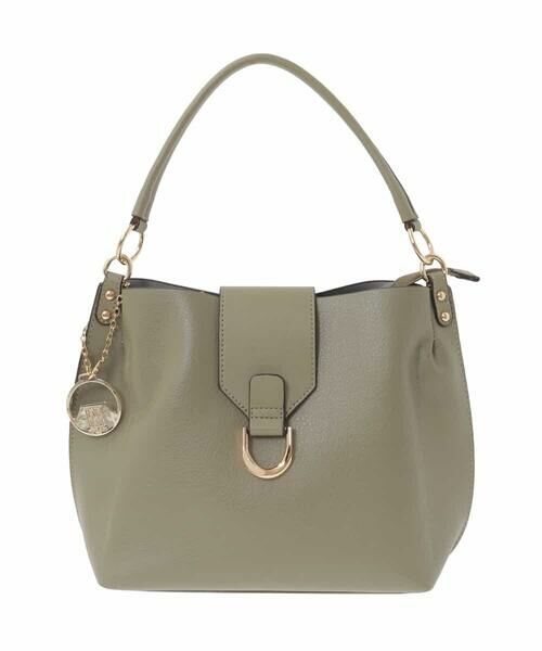 MK MICHEL KLEIN BAG / エムケーミッシェルクランバッグ その他小物 | [2WAY/チャーム付き]メタルバックルデザインハンドバッグ | 詳細1