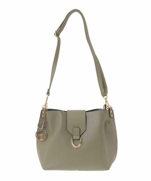 MK MICHEL KLEIN BAG / エムケーミッシェルクランバッグ その他小物 | [2WAY/チャーム付き]メタルバックルデザインハンドバッグ | 詳細4