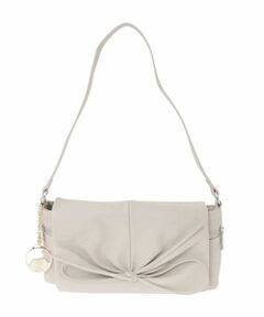 MK MICHEL KLEIN BAG / エムケーミッシェルクランバッグ ショルダーバッグ | [チャーム付き]ギャザーリボンショルダーバッグ