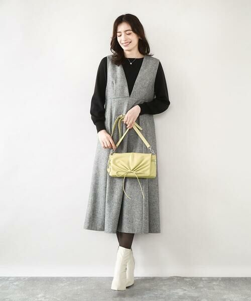 MK MICHEL KLEIN BAG / エムケーミッシェルクランバッグ ショルダーバッグ | [チャーム付き]ギャザーリボンショルダーバッグ | 詳細14