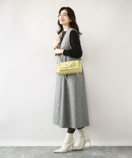 MK MICHEL KLEIN BAG / エムケーミッシェルクランバッグ ショルダーバッグ | [チャーム付き]ギャザーリボンショルダーバッグ | 詳細15