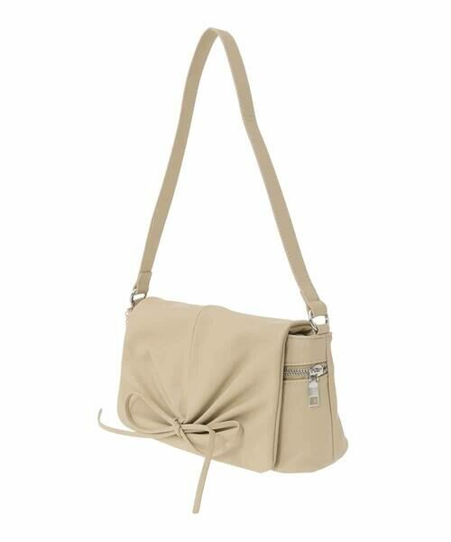 MK MICHEL KLEIN BAG / エムケーミッシェルクランバッグ ショルダーバッグ | [チャーム付き]ギャザーリボンショルダーバッグ | 詳細3