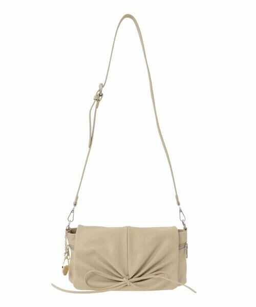 MK MICHEL KLEIN BAG / エムケーミッシェルクランバッグ ショルダーバッグ | [チャーム付き]ギャザーリボンショルダーバッグ | 詳細5