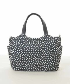 MK MICHEL KLEIN BAG / エムケーミッシェルクランバッグ トートバッグ | [2WAY/軽量/多機能ポケット]ニュアンス柄タックデザイントートバッグ