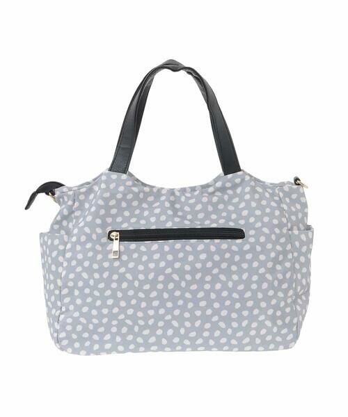 MK MICHEL KLEIN BAG / エムケーミッシェルクランバッグ トートバッグ | [2WAY/軽量/多機能ポケット]ニュアンス柄タックデザイントートバッグ | 詳細3