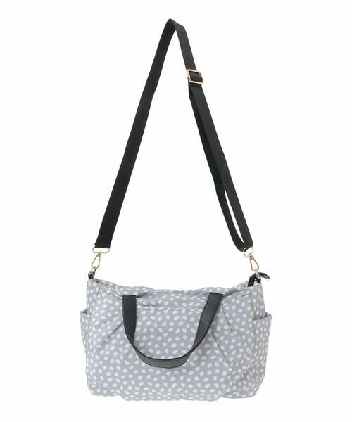 MK MICHEL KLEIN BAG / エムケーミッシェルクランバッグ トートバッグ | [2WAY/軽量/多機能ポケット]ニュアンス柄タックデザイントートバッグ | 詳細4