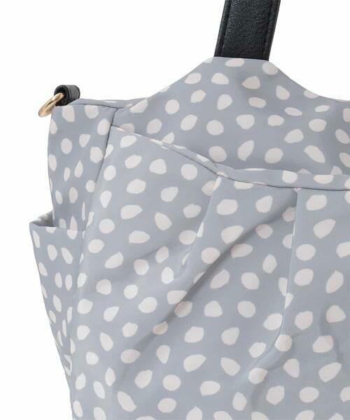 MK MICHEL KLEIN BAG / エムケーミッシェルクランバッグ トートバッグ | [2WAY/軽量/多機能ポケット]ニュアンス柄タックデザイントートバッグ | 詳細6