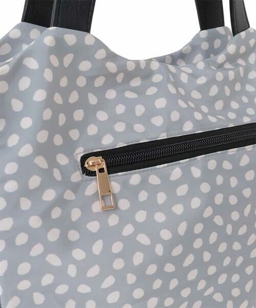 MK MICHEL KLEIN BAG / エムケーミッシェルクランバッグ トートバッグ | [2WAY/軽量/多機能ポケット]ニュアンス柄タックデザイントートバッグ | 詳細7