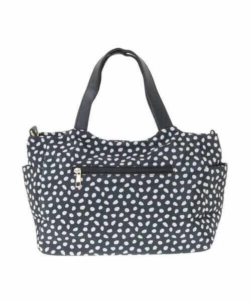 MK MICHEL KLEIN BAG / エムケーミッシェルクランバッグ トートバッグ | [2WAY/軽量/多機能ポケット]ニュアンス柄タックデザイントートバッグ | 詳細13