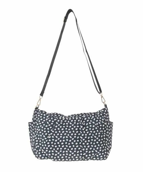 MK MICHEL KLEIN BAG / エムケーミッシェルクランバッグ トートバッグ | [2WAY/軽量/多機能ポケット]ニュアンス柄タックデザイントートバッグ | 詳細14