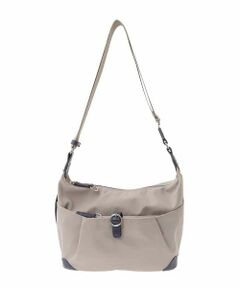 MK MICHEL KLEIN BAG / エムケーミッシェルクランバッグ ショルダーバッグ | [撥水/500g以下の軽量]レザーポイントナイロンショルダーバッグ