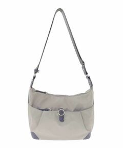 MK MICHEL KLEIN BAG / エムケーミッシェルクランバッグ ショルダーバッグ | [撥水/500g以下の軽量]レザーポイントナイロンショルダーバッグ