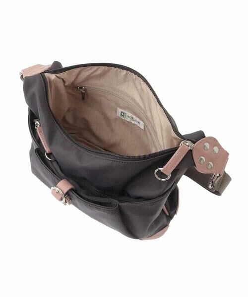 MK MICHEL KLEIN BAG / エムケーミッシェルクランバッグ ショルダーバッグ | [撥水/500g以下の軽量]レザーポイントナイロンショルダーバッグ | 詳細10