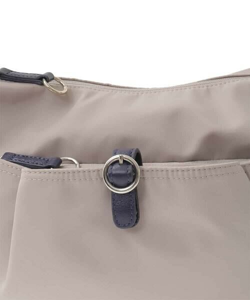 MK MICHEL KLEIN BAG / エムケーミッシェルクランバッグ ショルダーバッグ | [撥水/500g以下の軽量]レザーポイントナイロンショルダーバッグ | 詳細13