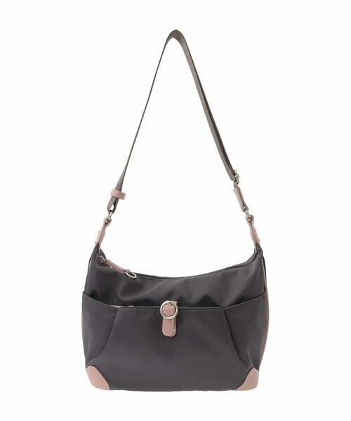 MK MICHEL KLEIN BAG / エムケーミッシェルクランバッグ ショルダーバッグ | [撥水/500g以下の軽量]レザーポイントナイロンショルダーバッグ | 詳細2