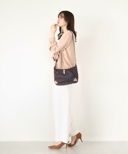 MK MICHEL KLEIN BAG / エムケーミッシェルクランバッグ ショルダーバッグ | [撥水/500g以下の軽量]レザーポイントナイロンショルダーバッグ | 詳細20