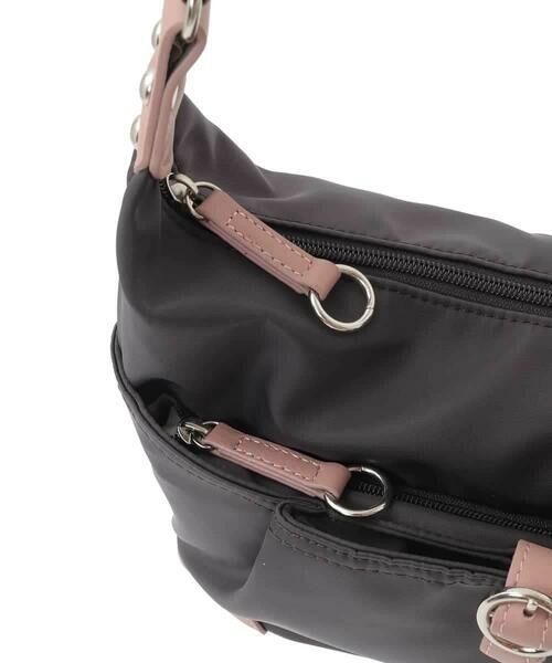MK MICHEL KLEIN BAG / エムケーミッシェルクランバッグ ショルダーバッグ | [撥水/500g以下の軽量]レザーポイントナイロンショルダーバッグ | 詳細5