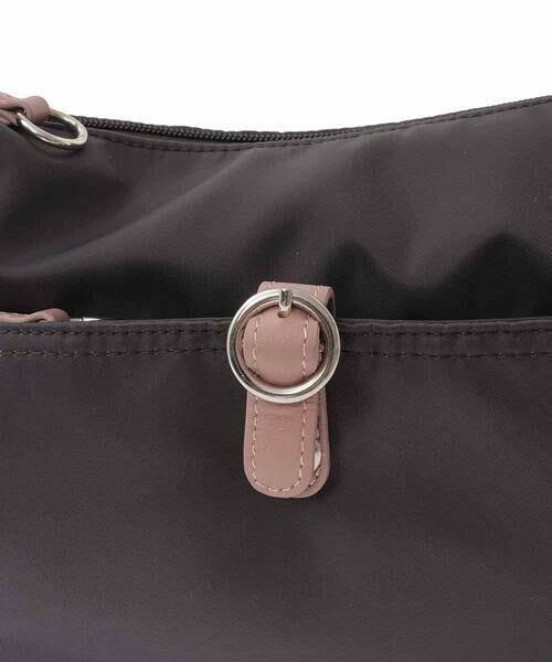 MK MICHEL KLEIN BAG / エムケーミッシェルクランバッグ ショルダーバッグ | [撥水/500g以下の軽量]レザーポイントナイロンショルダーバッグ | 詳細6