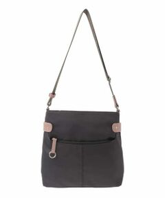 MK MICHEL KLEIN BAG / エムケーミッシェルクランバッグ ショルダーバッグ | [撥水/500g以下の軽量]アクセントレザースクエアショルダーバッグ