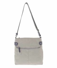 MK MICHEL KLEIN BAG / エムケーミッシェルクランバッグ ショルダーバッグ | [撥水/500g以下の軽量]アクセントレザースクエアショルダーバッグ