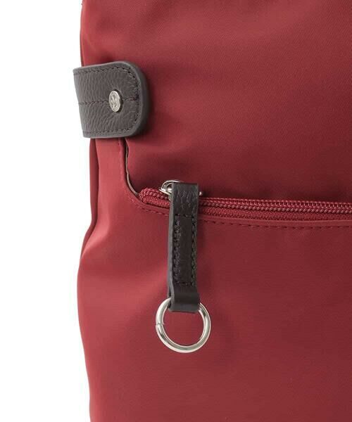 MK MICHEL KLEIN BAG / エムケーミッシェルクランバッグ ショルダーバッグ | [撥水/500g以下の軽量]アクセントレザースクエアショルダーバッグ | 詳細11