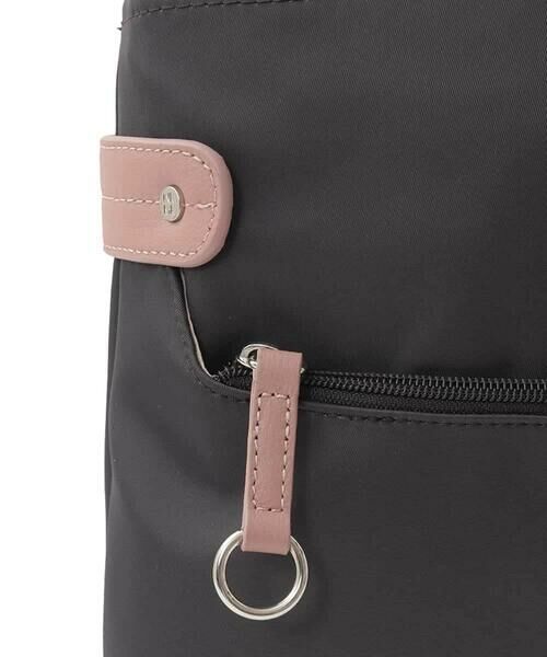 MK MICHEL KLEIN BAG / エムケーミッシェルクランバッグ ショルダーバッグ | [撥水/500g以下の軽量]アクセントレザースクエアショルダーバッグ | 詳細13