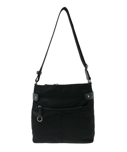 MK MICHEL KLEIN BAG / エムケーミッシェルクランバッグ ショルダーバッグ | [撥水/500g以下の軽量]アクセントレザースクエアショルダーバッグ | 詳細15