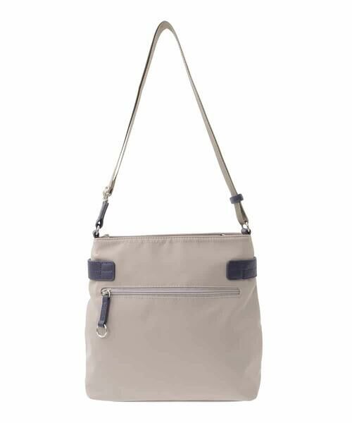 MK MICHEL KLEIN BAG / エムケーミッシェルクランバッグ ショルダーバッグ | [撥水/500g以下の軽量]アクセントレザースクエアショルダーバッグ | 詳細4