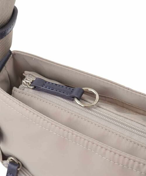 MK MICHEL KLEIN BAG / エムケーミッシェルクランバッグ ショルダーバッグ | [撥水/500g以下の軽量]アクセントレザースクエアショルダーバッグ | 詳細5