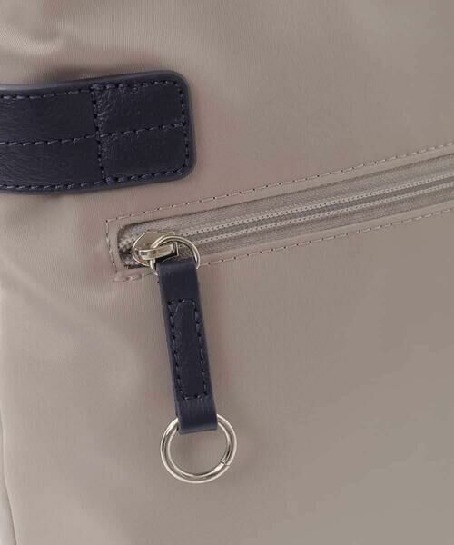 MK MICHEL KLEIN BAG / エムケーミッシェルクランバッグ ショルダーバッグ | [撥水/500g以下の軽量]アクセントレザースクエアショルダーバッグ | 詳細7