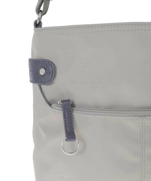 MK MICHEL KLEIN BAG / エムケーミッシェルクランバッグ ショルダーバッグ | [撥水/500g以下の軽量]アクセントレザースクエアショルダーバッグ | 詳細21