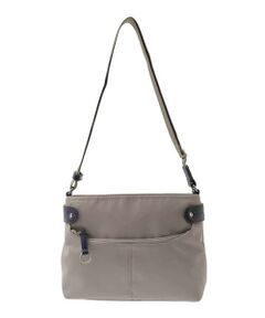 MK MICHEL KLEIN BAG / エムケーミッシェルクランバッグ ショルダーバッグ | [撥水/500g以下の軽量]アクセントレザーコンパクトショルダーバッグ