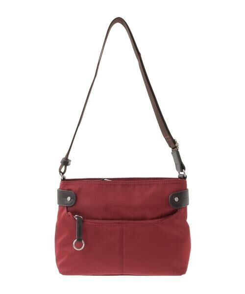 MK MICHEL KLEIN BAG / エムケーミッシェルクランバッグ ショルダーバッグ | [撥水/500g以下の軽量]アクセントレザーコンパクトショルダーバッグ | 詳細11