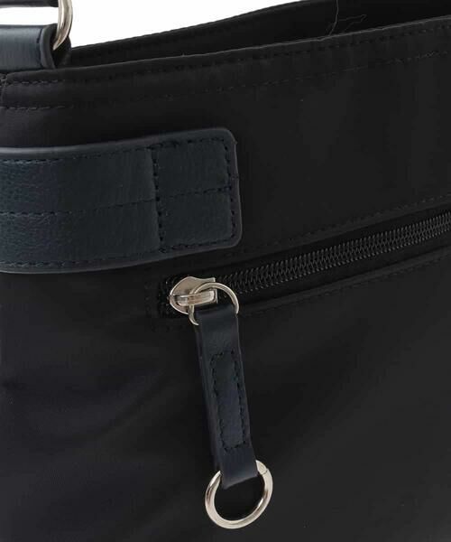 MK MICHEL KLEIN BAG / エムケーミッシェルクランバッグ ショルダーバッグ | [撥水/500g以下の軽量]アクセントレザーコンパクトショルダーバッグ | 詳細8