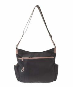 MK MICHEL KLEIN BAG / エムケーミッシェルクランバッグ ショルダーバッグ | [撥水/500g以下の軽量]アクセントレザーショルダーバッグ