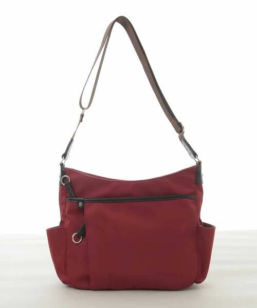 MK MICHEL KLEIN BAG / エムケーミッシェルクランバッグ ショルダーバッグ | [撥水/500g以下の軽量]アクセントレザーショルダーバッグ | 詳細1