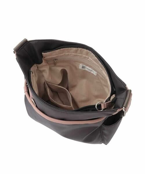 MK MICHEL KLEIN BAG / エムケーミッシェルクランバッグ ショルダーバッグ | [撥水/500g以下の軽量]アクセントレザーショルダーバッグ | 詳細12