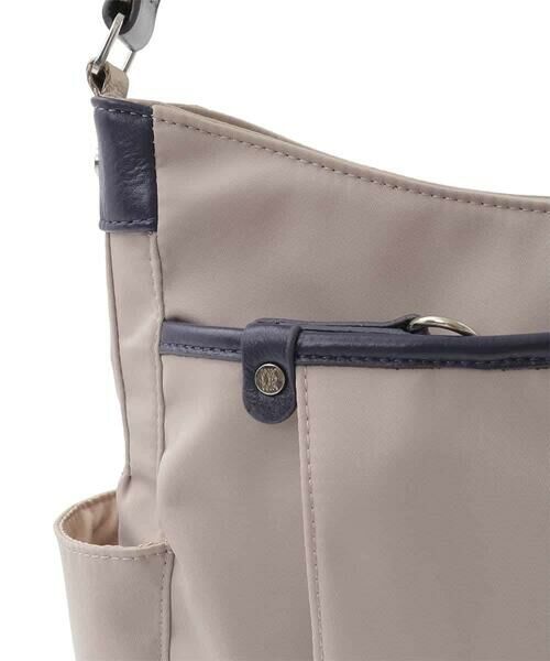 MK MICHEL KLEIN BAG / エムケーミッシェルクランバッグ ショルダーバッグ | [撥水/500g以下の軽量]アクセントレザーショルダーバッグ | 詳細14