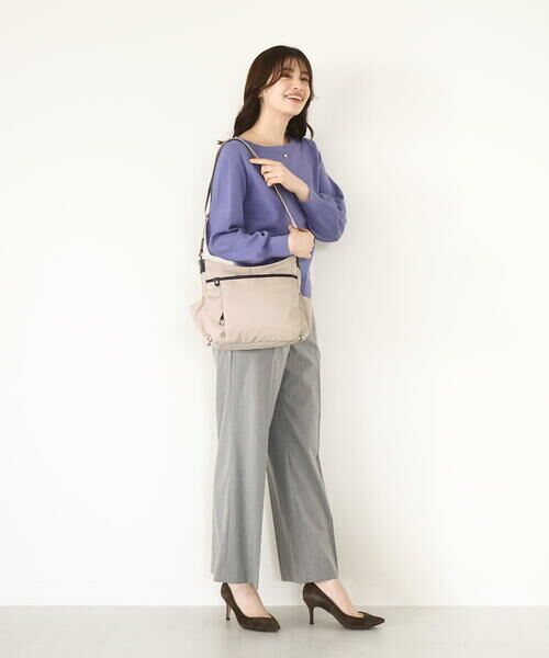 MK MICHEL KLEIN BAG / エムケーミッシェルクランバッグ ショルダーバッグ | [撥水/500g以下の軽量]アクセントレザーショルダーバッグ | 詳細20