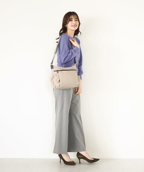 MK MICHEL KLEIN BAG / エムケーミッシェルクランバッグ ショルダーバッグ | [撥水/500g以下の軽量]アクセントレザーショルダーバッグ | 詳細21