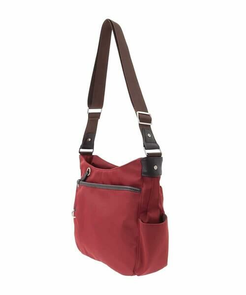 MK MICHEL KLEIN BAG / エムケーミッシェルクランバッグ ショルダーバッグ | [撥水/500g以下の軽量]アクセントレザーショルダーバッグ | 詳細3