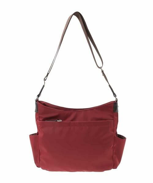 MK MICHEL KLEIN BAG / エムケーミッシェルクランバッグ ショルダーバッグ | [撥水/500g以下の軽量]アクセントレザーショルダーバッグ | 詳細4