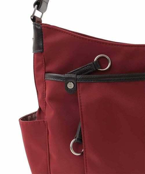 MK MICHEL KLEIN BAG / エムケーミッシェルクランバッグ ショルダーバッグ | [撥水/500g以下の軽量]アクセントレザーショルダーバッグ | 詳細6