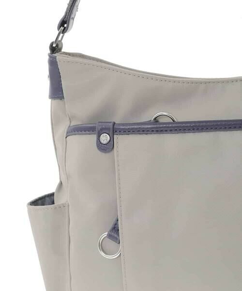 MK MICHEL KLEIN BAG / エムケーミッシェルクランバッグ ショルダーバッグ | [撥水/500g以下の軽量]アクセントレザーショルダーバッグ | 詳細22