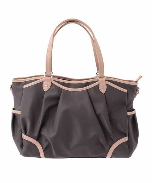 MK MICHEL KLEIN BAG / エムケーミッシェルクランバッグ トートバッグ | [2WAY/撥水/A4収納]パイピングデザイントートバッグ | 詳細1