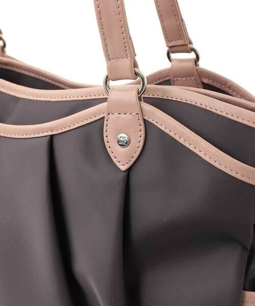 MK MICHEL KLEIN BAG / エムケーミッシェルクランバッグ トートバッグ | [2WAY/撥水/A4収納]パイピングデザイントートバッグ | 詳細5