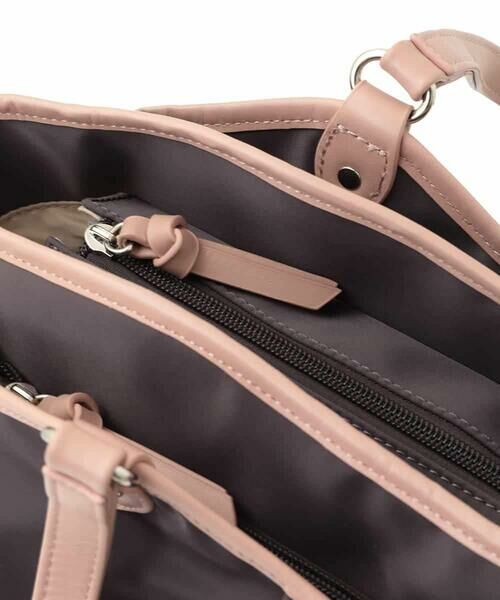 MK MICHEL KLEIN BAG / エムケーミッシェルクランバッグ トートバッグ | [2WAY/撥水/A4収納]パイピングデザイントートバッグ | 詳細6