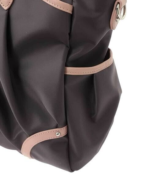 MK MICHEL KLEIN BAG / エムケーミッシェルクランバッグ トートバッグ | [2WAY/撥水/A4収納]パイピングデザイントートバッグ | 詳細7