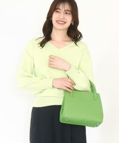 MK MICHEL KLEIN BAG / エムケーミッシェルクランバッグ トートバッグ | [2WAY]スクエアコンパクトトートバッグ
